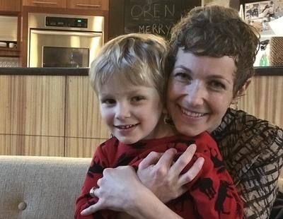 Lindsay Snodgrass, here with her son Oren, is breathing easier after radon mitigation. 