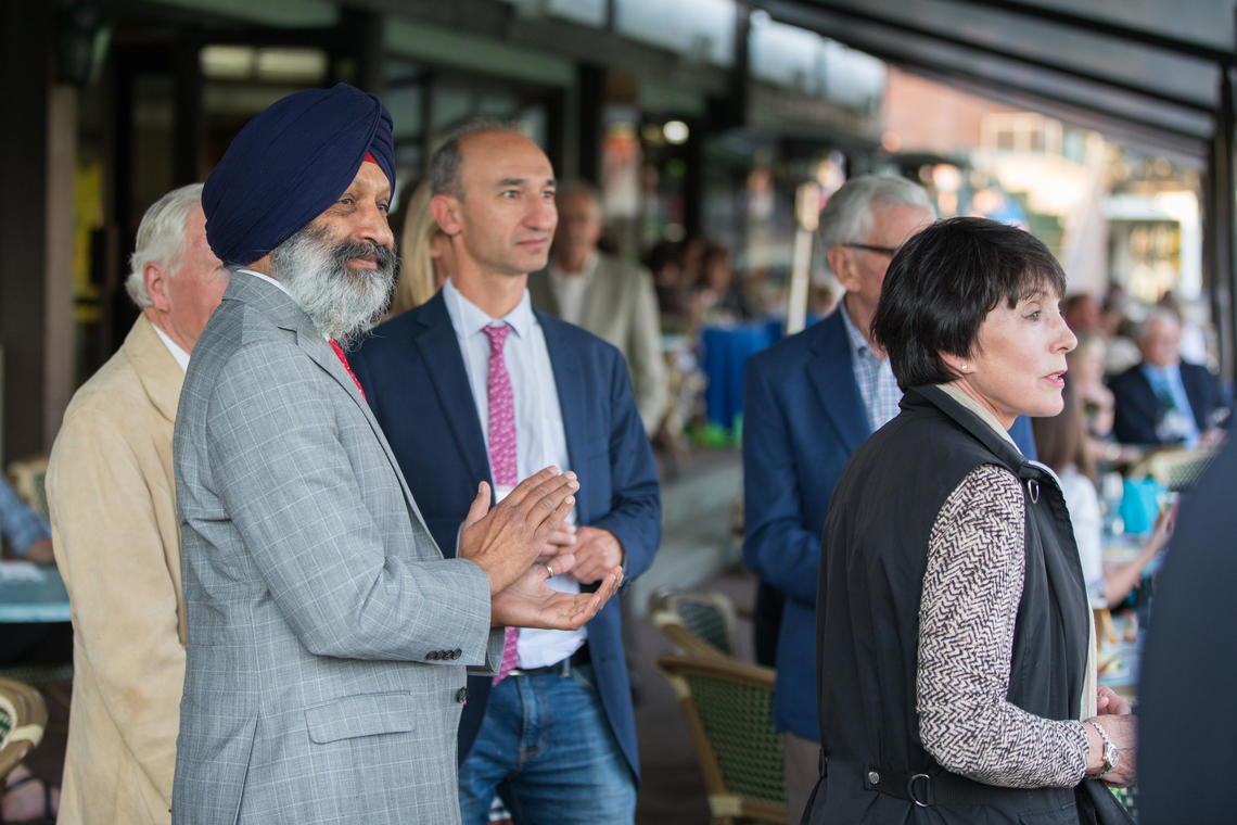 Baljit Singh and Renaud Leguillette take in some world-class show jumping at Spruce Meadows.