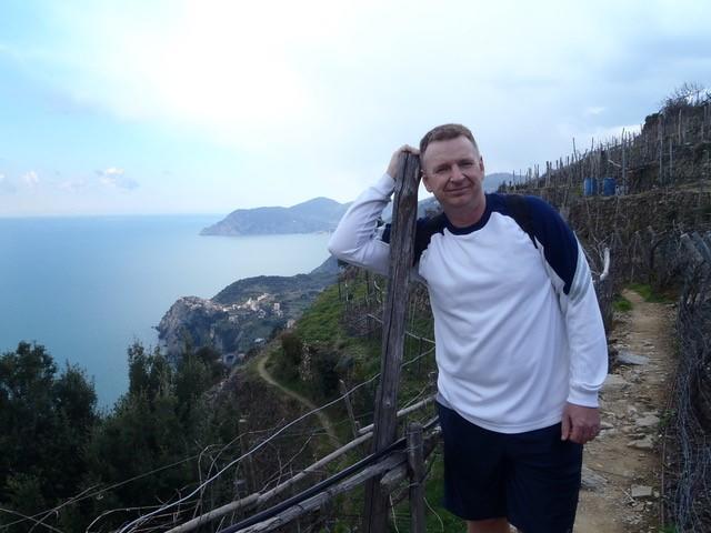 Dan Wilson, a graduating University of Calgary master's student, on a recent hike in Italy.