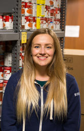 The Students' Union Campus Food Bank is 25 years old this year. Food Bank co-ordinator Valerie Lennox is one of more than 35 volunteers dedicated to making sure the campus community doesn't go hungry.