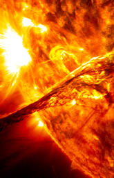 Closeup of the sun