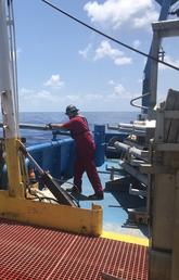 Piston Coring recovery/operations in the Gulf of Mexico off TDI-Brooks vessel R/V Brooks McCall