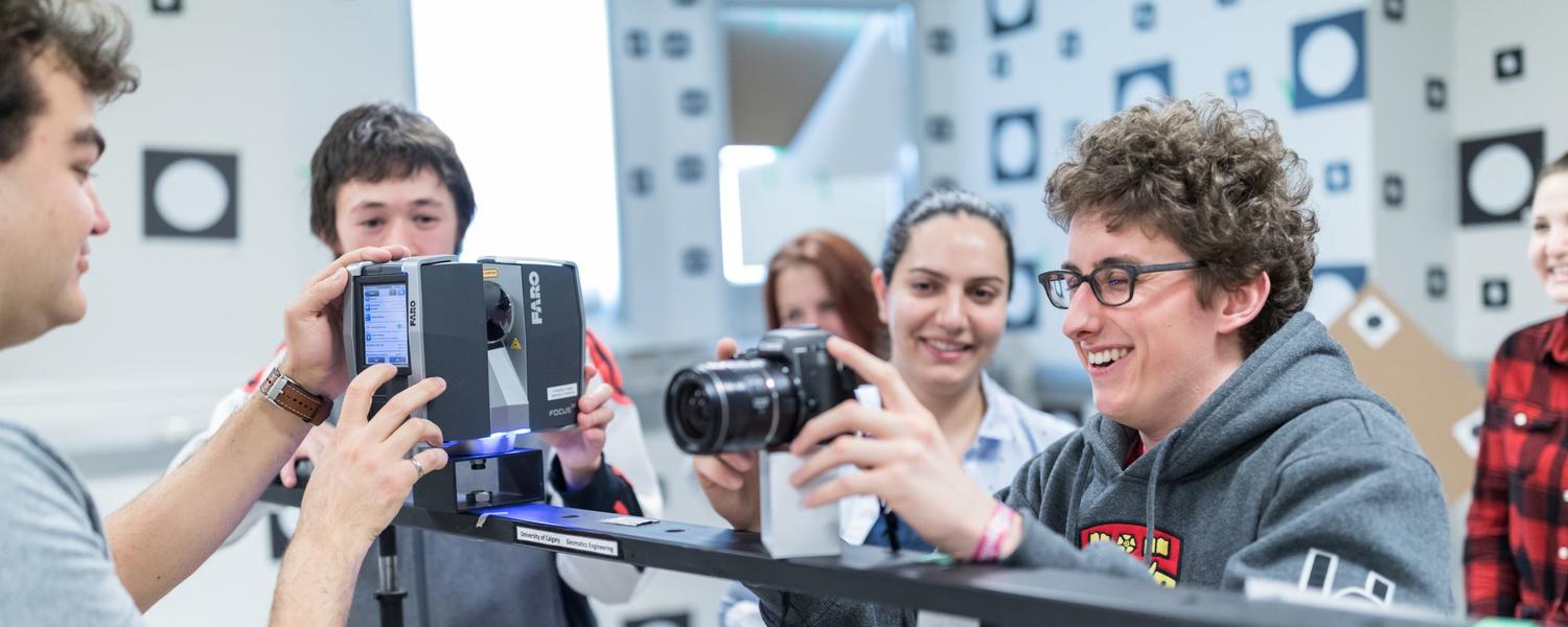 Geomatics grad students