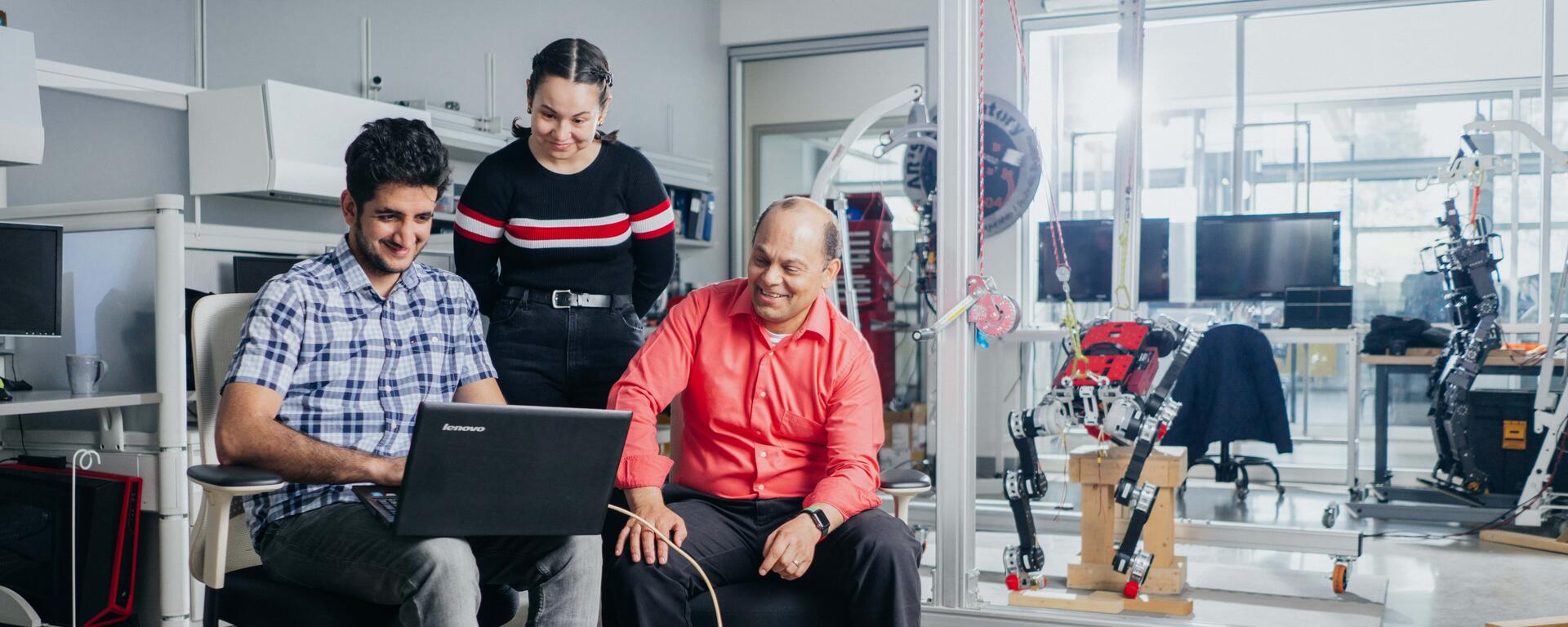 Dr. Alex Ramirez-Serrano with students