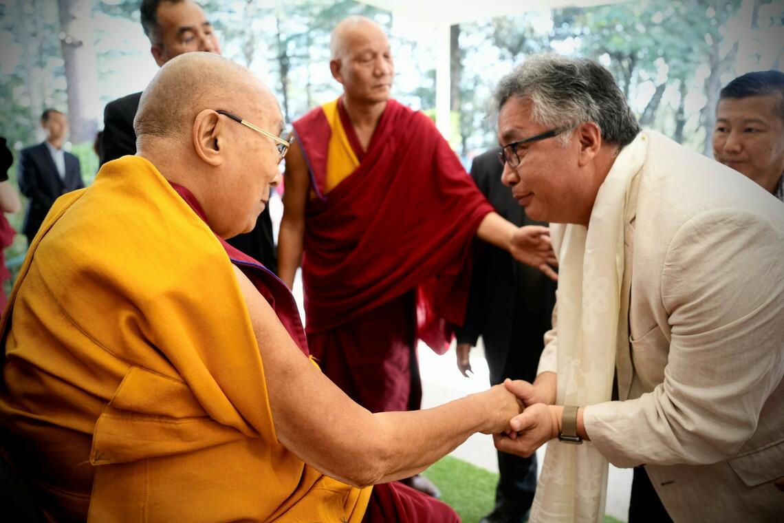Nima Dorjee at the Office of His Holiness the Dalai Lama