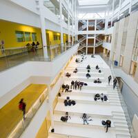 interior of the CNRL complex Atrium